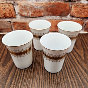 Andre Richard Regal Gold Vintage Tumblers Set of 4 Japan Mid Century